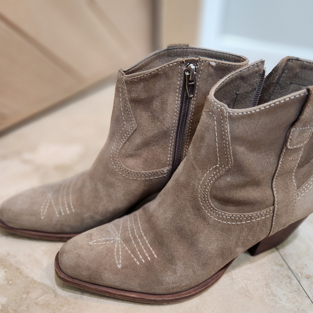Dolce Vita Taupe Ankle Booties